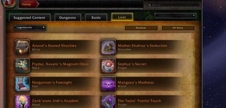 Big shadow legendaries header