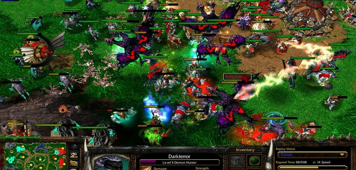 Big warcraft 3 4on4 random team clash screenshot