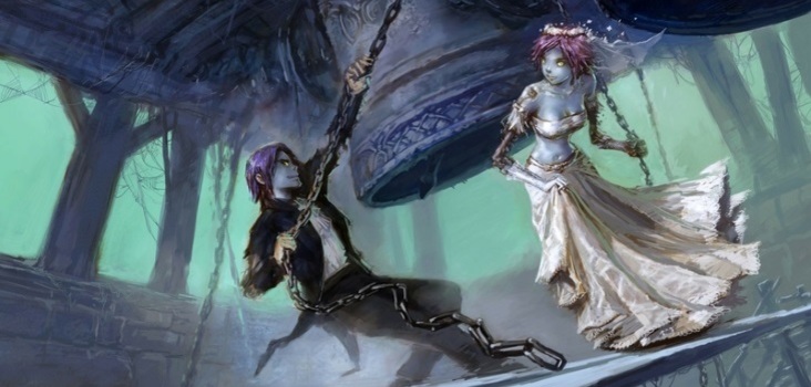 Big video games dress world of warcraft undead fantasy art artwork bells brides yaorenwo 1440x900 wal www.wall321.com 99