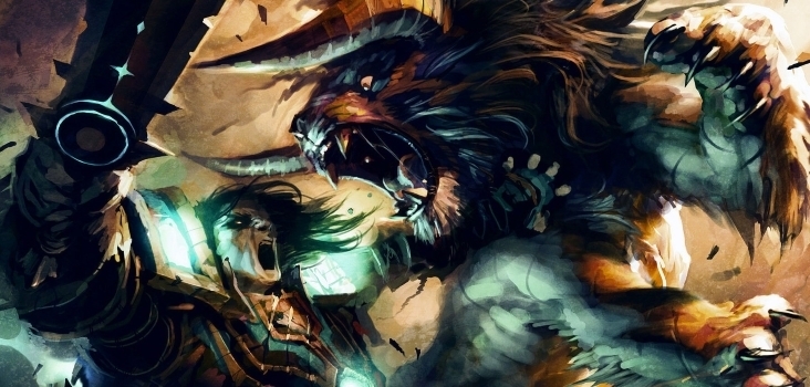 Big the battle with the chimera the artwork