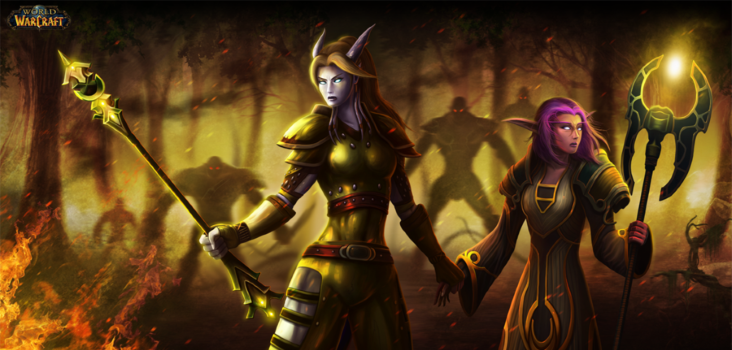 Big world of warcraft  dark forest by serathus d5betoa