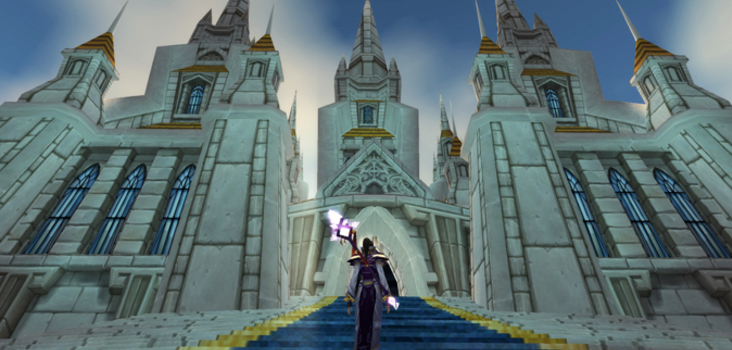 Big stormwind cathedral entrance